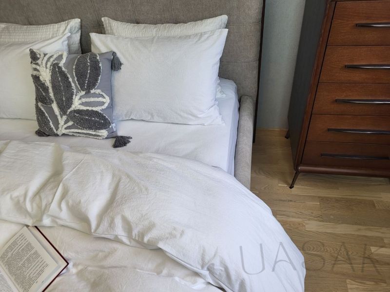 Постельное бельё Luxury Washed Cotton UASAK &mdash; White U00195 фото