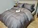 Постельное бельё Сатин премиум жаккард UASAK &mdash; Square Dark Gray U00123 фото 3