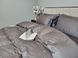 Постельное бельё Сатин премиум жаккард UASAK &mdash; Square Dark Gray U00123 фото 7