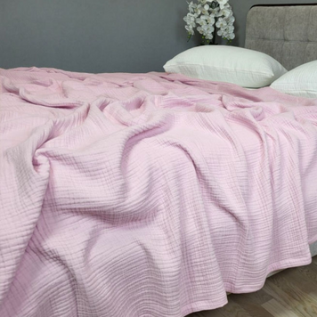 Покривало Муслінове 100% бавовна UASAK &mdash; Pink U00111 фото
