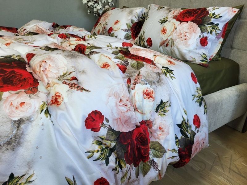 Постельное бельё Сатин премиум с принтом UASAK &mdash; Rose U30391 фото