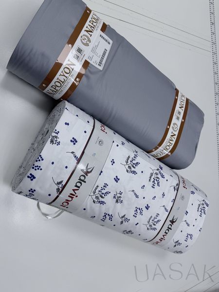Постільна білизна Сатин преміум з принтом UASAK &mdash; Blue Sprig U00236 фото
