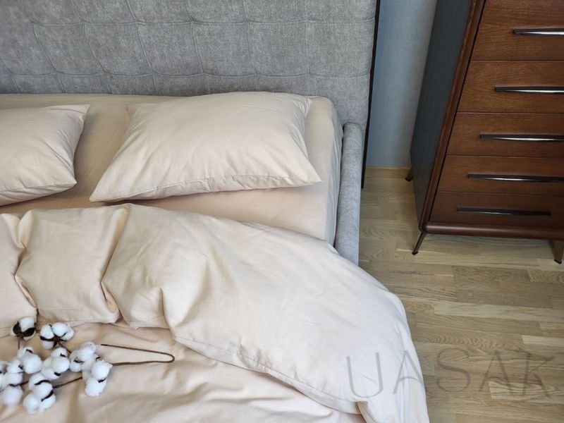 Постільна білизна Фланель преміум UASAK &mdash; Beige Pastel U00175 фото