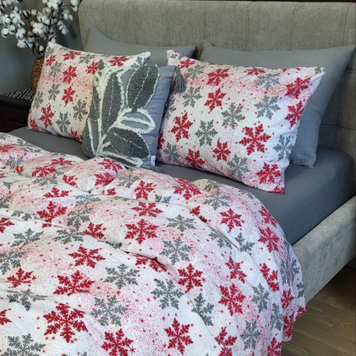 Постільна білизна Фланель преміум UASAK &mdash; Snowflake-Gray Haven U00277 фото