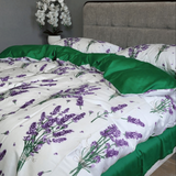 Постільна білизна Сатин преміум з принтом UASAK &mdash; Lavender Green U0004 фото